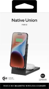 Ładowarka Native Union Native Union Rise 2-in-1 Qi2 wireless charger, black 3