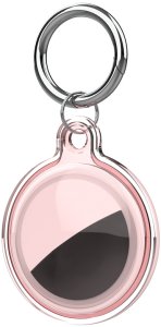Hurtel Etui na Apple AirTag wodoodporne - transparentne, zielone, niebieskie, różowe - 4 sztuki 3