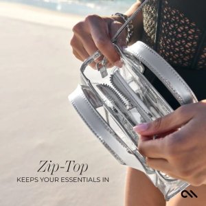 Casemate Case-Mate Micro Tote Bag - Wodoodporna torba na ramię (Silver Chrome/Clear) 5