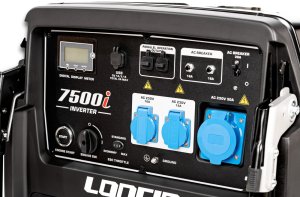 Traktor ogrodowy Loncin Lc7500I Agregat Generator Inwertorowy Prądotwórczy Inwerterowy 230V 7.5 Kw Estart - Rozrusznik Atlas Copco P6000I - Ewimax - 12