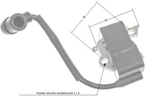 Traktor ogrodowy Cameron Sino Moduł Zapłonowy Stihl Fs80 Fs85 Fc85 Km85 Fs75 Hl75 Ht75 490041 2