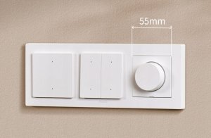 Aqara Aqara Dimmer Switch H2 EU Biały | Ściemniacz światła z pokrętłem | Thread, Zigbee 2