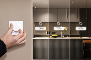 Aqara Aqara Dimmer Switch H2 EU Biały | Ściemniacz światła z pokrętłem | Thread, Zigbee 3