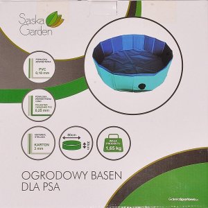 Saska Garden BASEN OGRODOWY SKŁADANY DLA PSA 80X30CM SASKA GARDEN 5