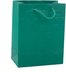 Lean Torba Prezentowa Elegancka Tłoczone Kwadraty 23 x 18 x 10,5 cm 4