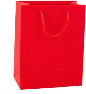 Lean Torba Prezentowa Elegancka Tłoczone Kwadraty 23 x 18 x 10,5 cm 5