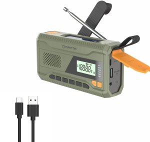 Radio Manta Radio przenośne na korbkę powerbank latarka DYNAMO USB FM, AM 8