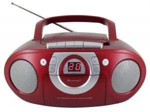 Radioodtwarzacz Soundmaster BOOMBOX SOUNDMASTER SCD5100RO FM, CD/CD-R/RW, KASETA, SIECIOWO-BATERYJNY, AUX-IN 2