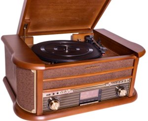 Gramofon Soundmaster GRAMOFON SOUNDMASTER NR565DAB CD/MP3 KASETA USB BT FM, NAGRYWANIE USB, 2x5W 3