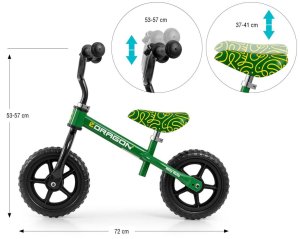 Rowerek biegowy Milly Mally Rowerek biegowy Dragon Green 5