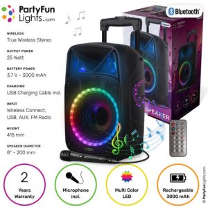 Kolumna nielsen_light Karaoke party głośnik z uchwytem i kółkami 2