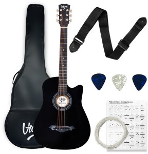 V-Tone V-TONE AG ONE BK gitara akustyczna 4/4 kostki pasek zapasowe struny pokrowiec akordy 2