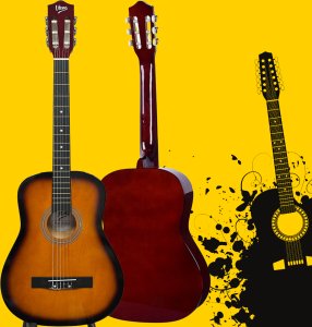 V-Tone V-TONE BCG SB gitara klasyczna 4/4 3x kostka do gry akordy zestaw 4