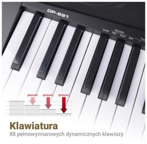 MK MK WP 881 pianino cyfrowe klawisze do nauki gry 2