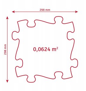Askato Mata Sensoryczna Ortopedyczna Zestaw 5w1 Medium 5 Puzzli Sensoryka Muffik / Mfk-022-1 4