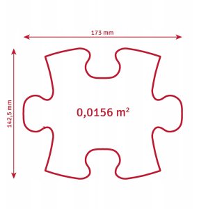 Askato Mata Sensoryczna Ortopedyczna Zestaw 11w1 Medium 11 Puzzli Sensoryka Muffik / Mfk-021-01 8