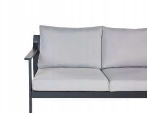 Beliani Sofa ogrodowa dla 3 osób KIATO Metal Jasnoszary 6