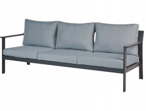 Beliani Sofa ogrodowa dla 3 osób KIATO Metal Ciemnoszary 5