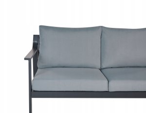 Beliani Sofa ogrodowa dla 3 osób KIATO Metal Ciemnoszary 7