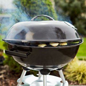 Home Life Grill ogrodowy węglowy Comfort przenośny z pokrywą i kółkami 4