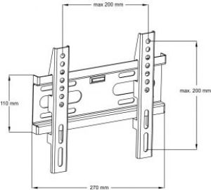 Art Uchwyt ścienny AR-44 14'' - 42'' 2