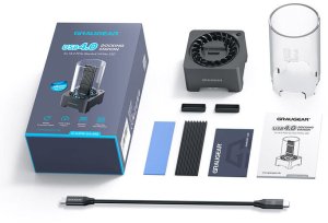 Graugear Graugear USB 4.0 Docking Station für M.2 NVMe SSD mit Heatsink und Lüfter 2