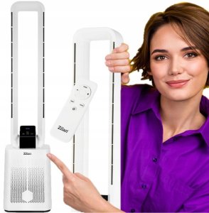 Wentylator Zilan WENTYLATOR KOLUMNOWY BEZŁOPATKOWY 97CM CICHY PANEL DOTYKOWY + PILOT 50W 2