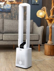 Wentylator Zilan WENTYLATOR KOLUMNOWY BEZŁOPATKOWY 97CM CICHY PANEL DOTYKOWY + PILOT 50W 4