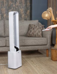 Wentylator Zilan WENTYLATOR KOLUMNOWY BEZŁOPATKOWY 97CM CICHY PANEL DOTYKOWY + PILOT 50W 5