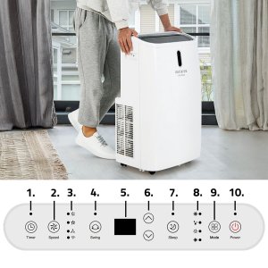 Klimatyzator Aiwa Klimatyzator przenośny domowy pokojowy Osuszacz powietrza Chłodzenie Grzanie 4,7kW AIWA-PAC16Y2 2