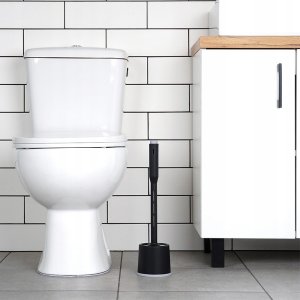 Vilde Szczotka do Toalety Silikonowa ze Stojakiem i Dozownikiem Płynu VILDE 40 cm 8