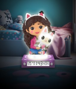 Kids Euroswan Lampka 3D z budzikiem Koci Domek Gabi. Gabby's Dollhouse GD00095 2