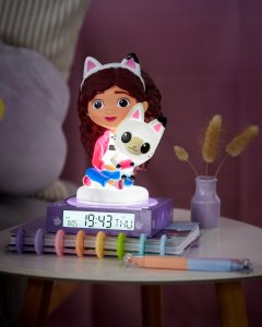 Kids Euroswan Lampka 3D z budzikiem Koci Domek Gabi. Gabby's Dollhouse GD00095 3