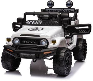 LeanToys Auto Na Akumulator Toyota FJ Biała 4x4 8