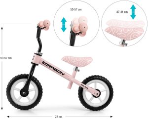 Rowerek biegowy Milly Mally Rowerek biegowy Dragon Pink 5