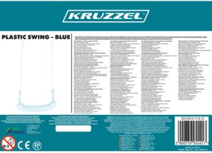 Huśtawka Kruzzel Huśtawka plastikowa - niebieska 25446 3