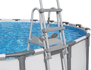 Bestway Bestway bezpieczna antypoślizgowa metalowa Drabinka do basenu 132cm 58332 EDUKAMP 8