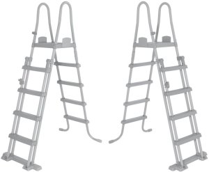 Bestway Bestway bezpieczna antypoślizgowa metalowa Drabinka do basenu 132cm 58332 EDUKAMP 9