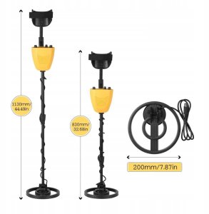 Metal Detector Podziemny Wykrywacz Metali Braders Detektor Metalu Słuchawki Łopata Baterie 3