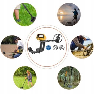 Metal Detector Podziemny Wykrywacz Metali Braders Detektor Metalu Słuchawki Łopata Baterie 4