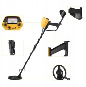 Metal Detector Podziemny Wykrywacz Metali Braders Detektor Metalu Słuchawki Łopata Baterie 6