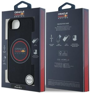 Red Bull Etui Red Bull Meshed Logo and Red Ring   MagSafe do iPhone 16e granatowy 8