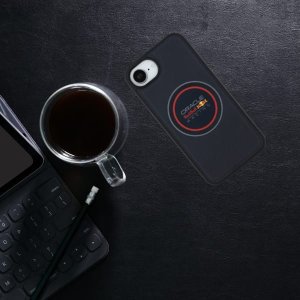 Red Bull Etui Red Bull Meshed Logo and Red Ring   MagSafe do iPhone 16e granatowy 9