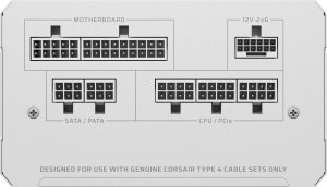 Zasilacz Corsair RM750e 2025 White 750W ATX 3.1 (CP-9020292-EU) 5