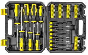 WMC TOOLS Zestaw śrubokrętów wkrętaków i bitów z magnesem 65el. 14