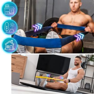 Revity Gumy do ćwiczeń oporowe Power Bands zestaw 6 sztuk 3-79 kg 9