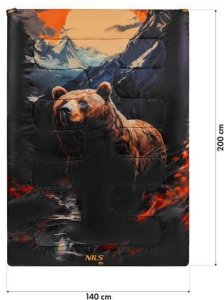 Nils Extreme NC3601 Śpiwór 3W1 Dwuosobowy BEAR NILS CAMP 4