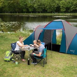 Namiot turystyczny Nils Extreme NC6031 NIEBIESKO- JASNO SZARY HIGHLAND NILS CAMP 19