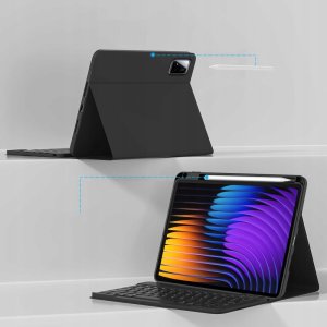 4kom.pl TECH-PROTECT SC PEN + KEYBOARD XIAOMI PAD 7 / 7 PRO BLACK 4