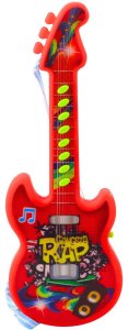 LeanToys Gitara Elektryczna Dla Dzieci Melodie Gama Solmizacyjna Czerwona LEAN TOYS 2